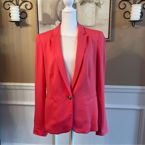 Zara Classic Vibrant Hot Pink Blazer Size: Large